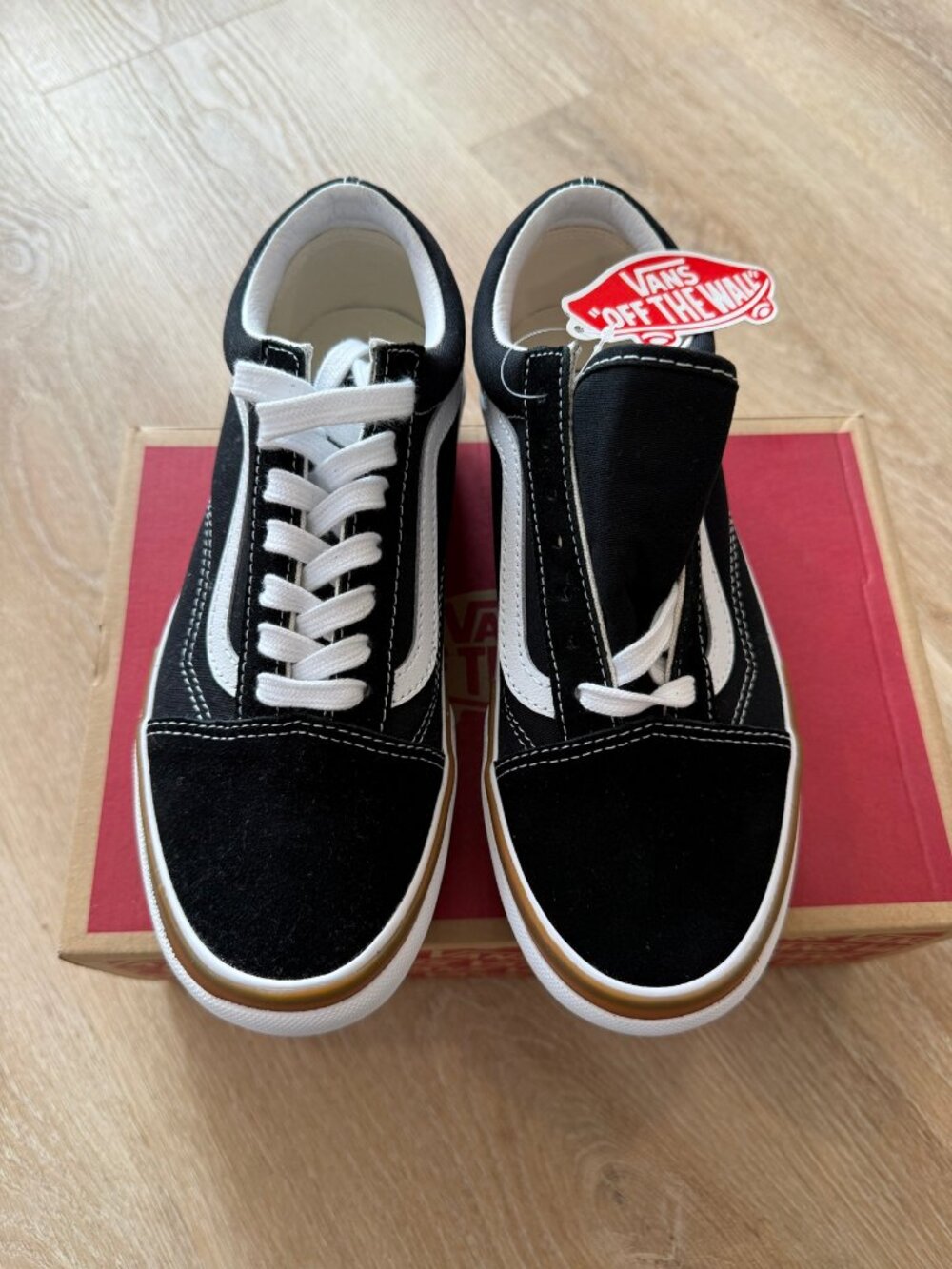 NWT - Vans Old Skool Stacked Sneakers – Black White Gum – Women's 7.5